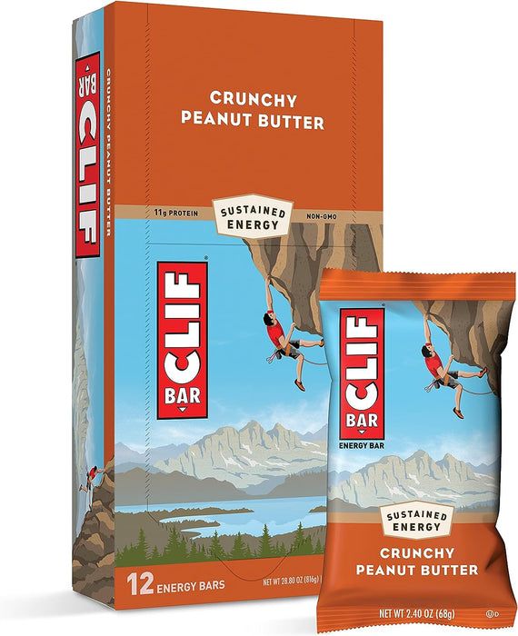 Clif Bar - Organic Crunch Peanut Butter - Case Of 12 - 2.4 Oz