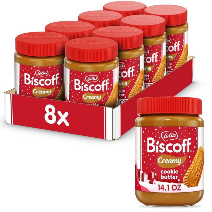 Biscoff Cookie Butter Spread - Peanut Butter Alternative - 13.4 Oz - Case Of 8