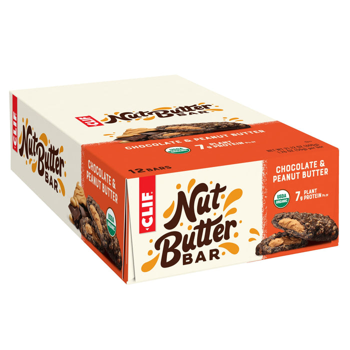 Clif Bar Organic Nut Butter Filled Energy Bar - Chocolate Peanut Butter - Case Of 12 - 1.76 Oz.