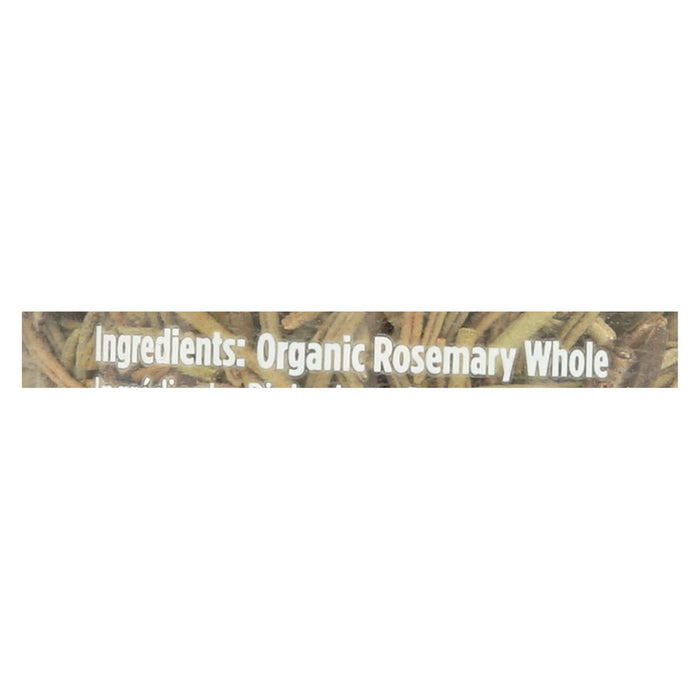 Spicely Organics - Organic Rosemary - Whole - Case Of 3 - 0.5 Oz.
