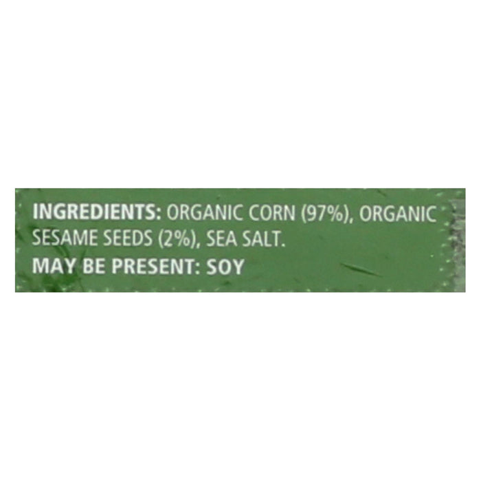 Real Foods Organic Corn Thins - Sesame - Case Of 6 - 5.3 Oz.