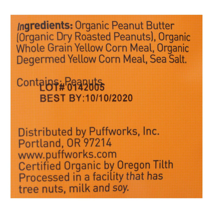 Puffworks - Puffs Original Peanut Butter Gluten Free - Case Of 8-3.5 Oz