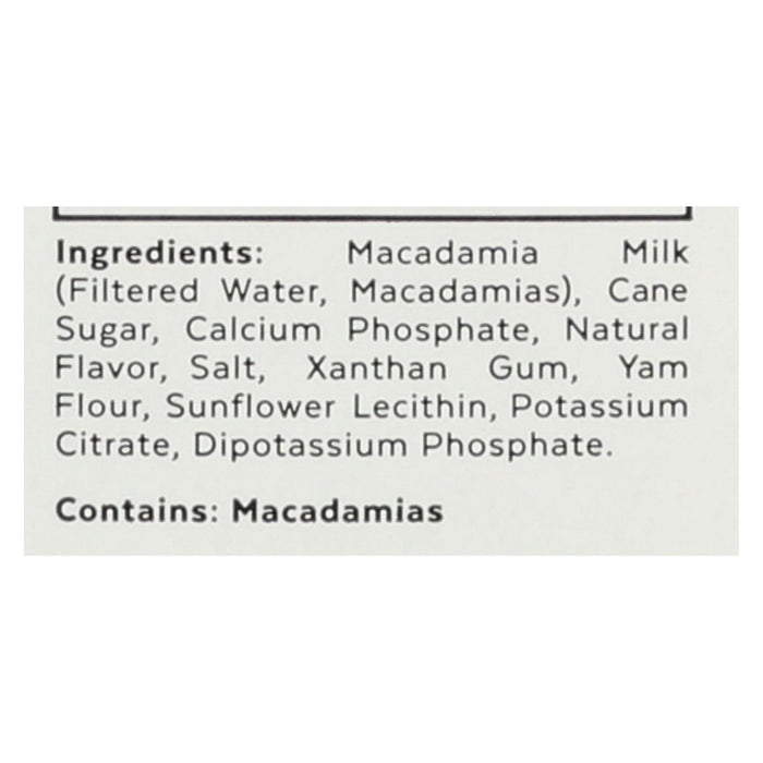 Milkadamia Macadamia Milk In Latte Da Barista - Case Of 6 - 32 Fz