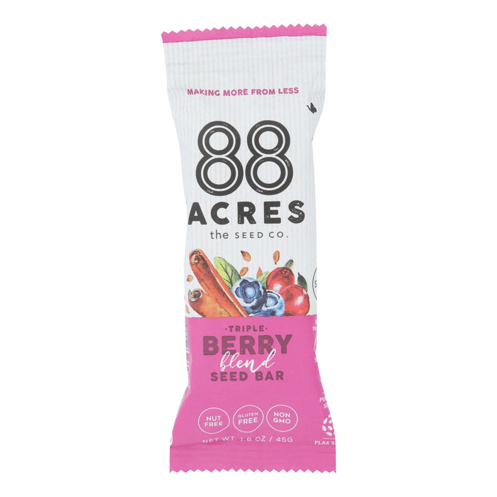 88 Acres - Bars - Triple Berry - Case Of 9 - 1.6 Oz. Biskets Pantry 