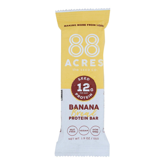 88 Acres - Protein Bar Banana Bread - Case Of 9-1.9 Oz Biskets Pantry 
