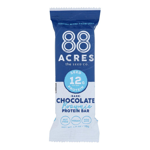 88 Acres - Protein Bar Dark Chocolate Brownie - Case Of 9-1.9 Oz Biskets Pantry 