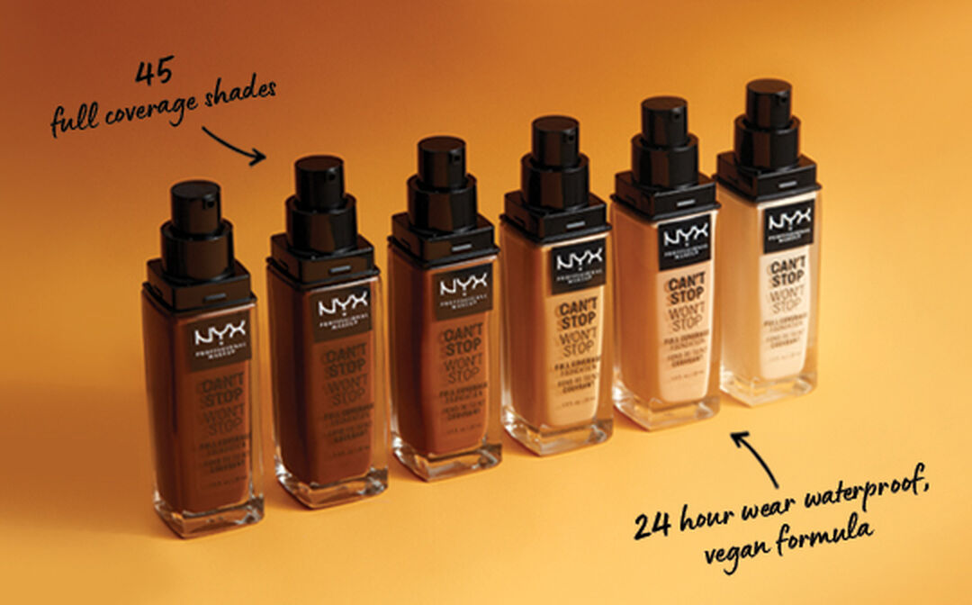 NYX Can't Stop Won't Stop Foundation - Vanilla 1oz Full Coverage Matte