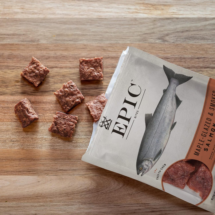 Epic - Jerky Bites - Salmon Maple Dill - Case Of 8 - 2.5 Oz.