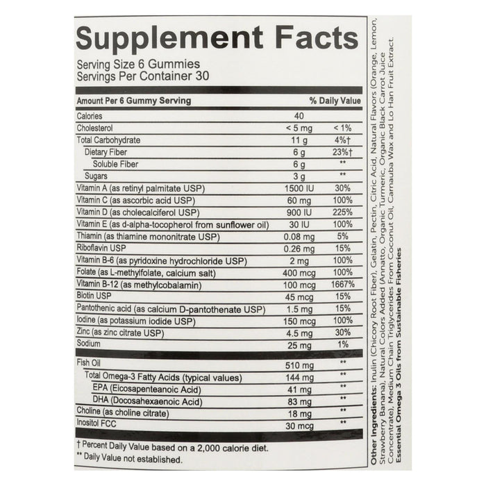 Smartypants Multivitamin Plus Omega 3 With Vitamin D - 180 Ct