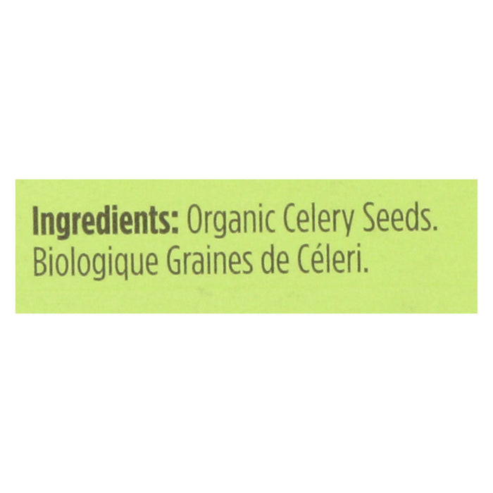 Spicely Organics - Organic Celery Seeds - Case Of 6 - 0.35 Oz.