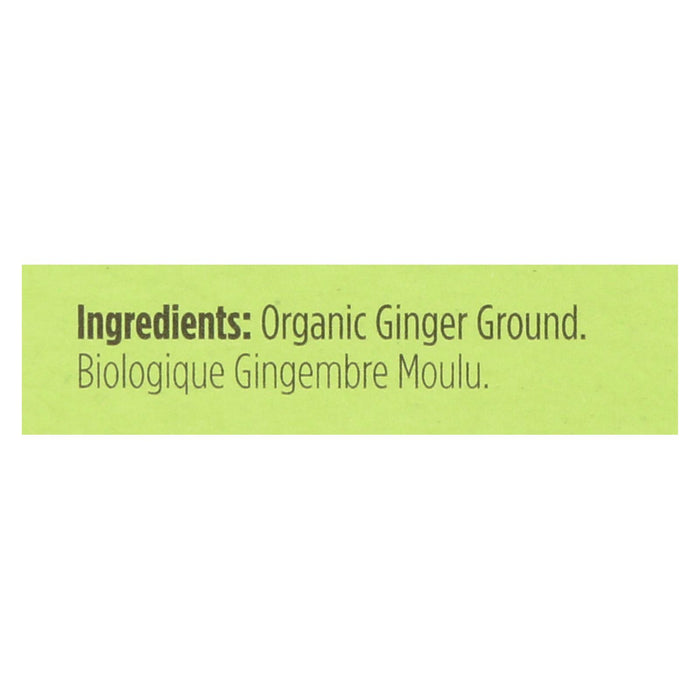 Spicely Organics - Organic Ginger - Ground - Case Of 6 - 0.4 Oz.