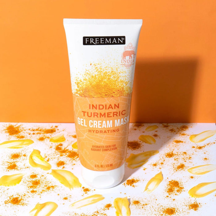 Exotic Blends Hydrating Indian Turmeric Gel Cream Facial Mask, 6 Fl.Oz./175 Ml Tube