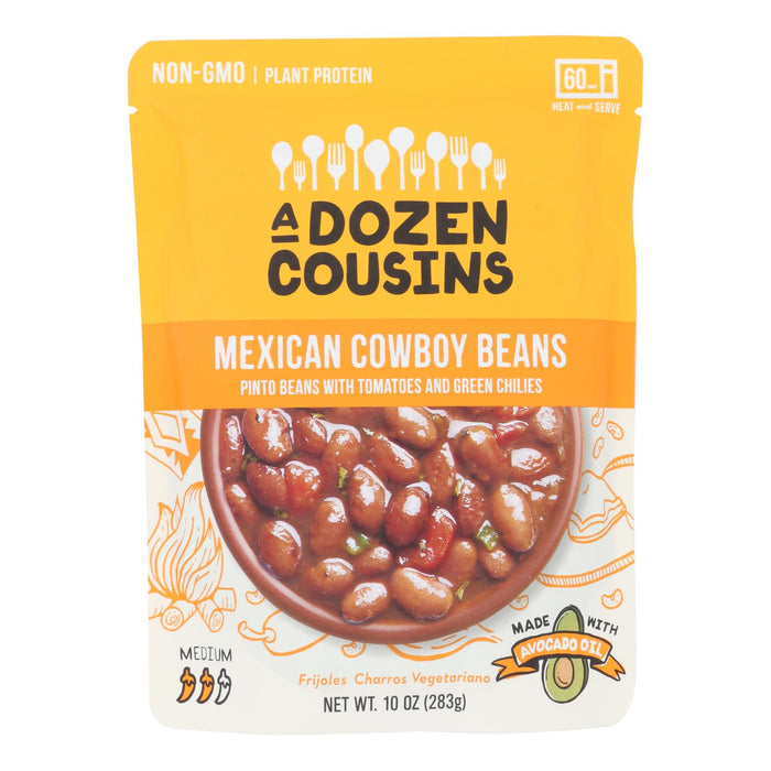 A Dozen Cousins - Ready To Eat Beans - Mexican Pinto - Case Of 6 - 10 Oz. Biskets Pantry 