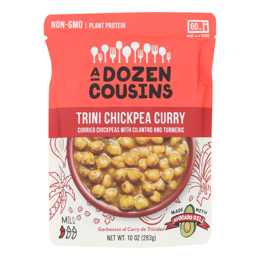 A Dozen Cousins - Ready To Eat Beans - Trini Chickpea Curry - Case Of 6 - 10 Oz. Biskets Pantry 