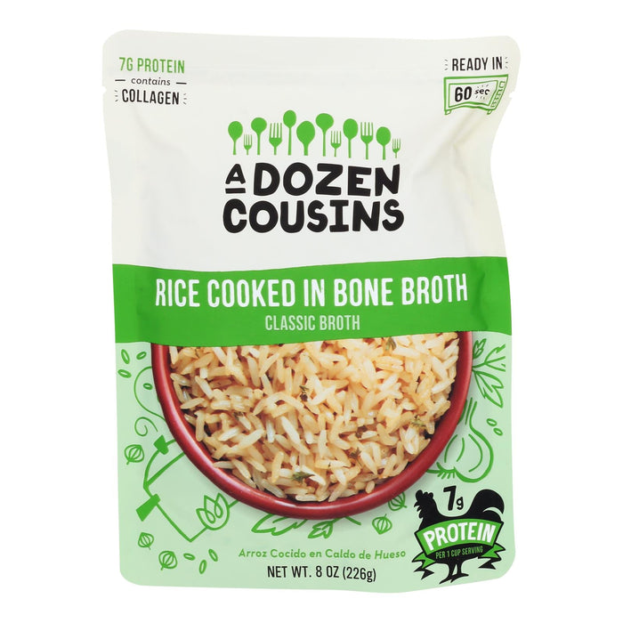 A Dozen Cousins - Rice Classic Broth Rte - Case Of 6-8 Oz Biskets Pantry 