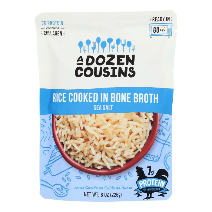 A Dozen Cousins - Rice Sea Salt Rte - Case Of 6-8 Oz Biskets Pantry 