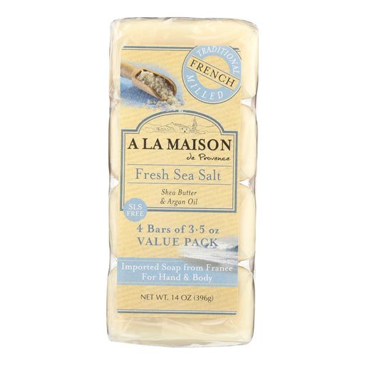 A La Maison - Bar Soap - Fresh Sea Salt - 4/3.5 Oz Biskets Pantry 