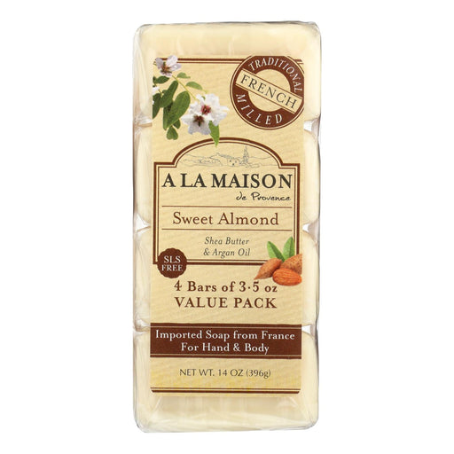 A La Maison - Bar Soap - Sweet Almond - 4/3.5 Oz Biskets Pantry 