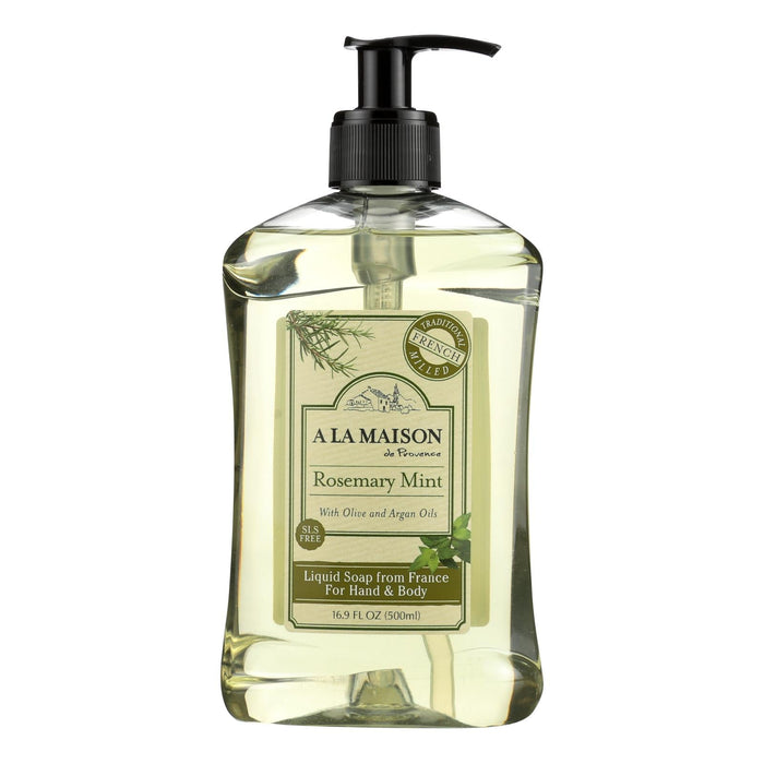 A La Maison - French Liquid Soap - Rosemary Mint - 16.9 Fl Oz Biskets Pantry 