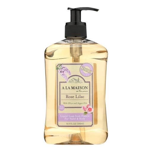 A La Maison - Liquid Hand Soap - Rose Lilac - 16.9 Fl Oz. Biskets Pantry 
