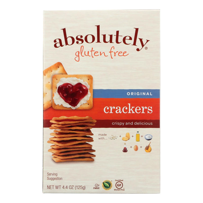 Absolutely Gluten Free - Crackers - Original - Case Of 12 - 4.4 Oz. Biskets Pantry 
