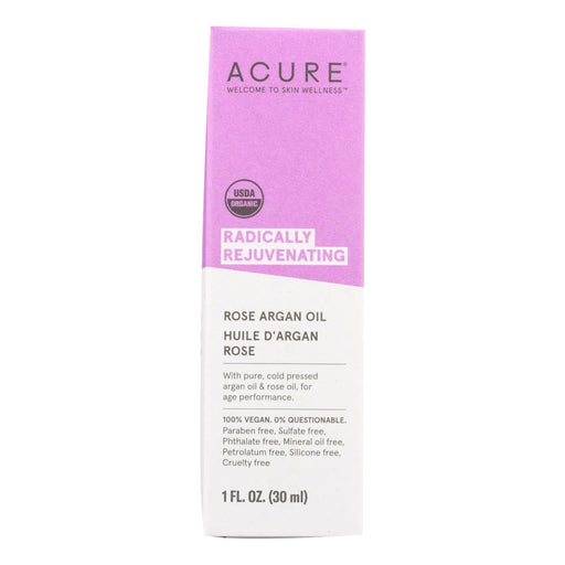 Acure - Argan Oil - Radically Rejuvenating Rose - 1 Fl Oz Biskets Pantry 