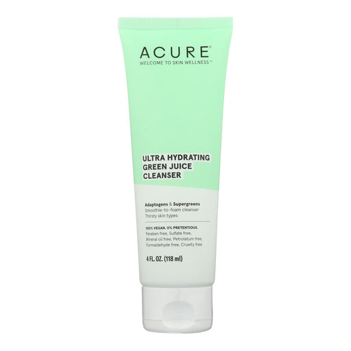 Acure - Cleanser Ultra Hydrt Green Juice - 1 Each-4 Fz Biskets Pantry 