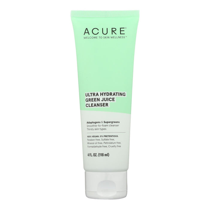 Acure - Cleanser Ultra Hydrt Green Juice - 1 Each-4 Fz Biskets Pantry 