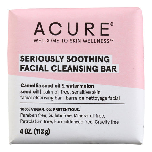 Acure - Cleansing Bar Sersly Sthn - 1 Each-4 Oz Biskets Pantry 