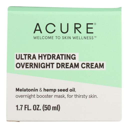 Acure - Cream Ultra Hydrt Ovrnght - 1 Each-1.7 Fz Biskets Pantry 