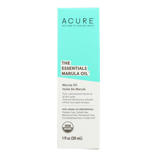 Acure - Oil Organic Essentials Marula - 1 Each -1 Fz Biskets Pantry 