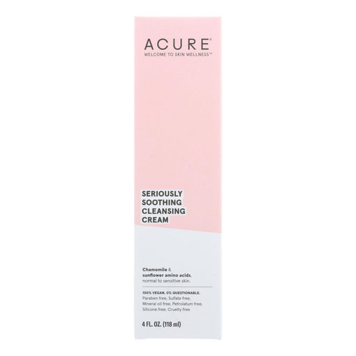 Acure - Sensitive Facial Cleanser - Peony Extract And Sunflower Amino Acids - 4 Fl Oz. Biskets Pantry 