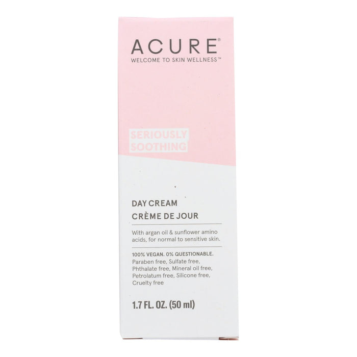 Acure Sensitive Facial Cream - Argan Oil And Sunflower Amino Acids - 1.75 Fl Oz. Biskets Pantry 