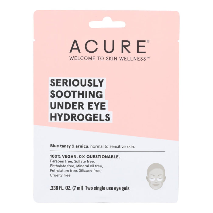 Acure - Seriously Soothing Under Eye Hydrogels - Case Of 12 - 0.236 Fl Oz. Biskets Pantry 