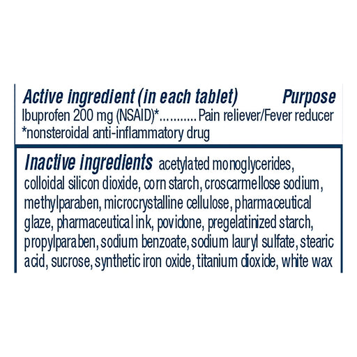 Advil - Pain Relf Ibuprofen 200mg - 1 Each-24 Tab Biskets Pantry 