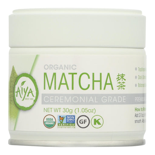 Aiya Tea - Organic Matcha - Ceremonial Grade - Case Of 6 - 30 Grm Biskets Pantry 