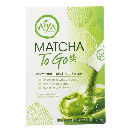 Aiya Tea - Stick - Matcha To Go - Case Of 8 - 10 Count Biskets Pantry 