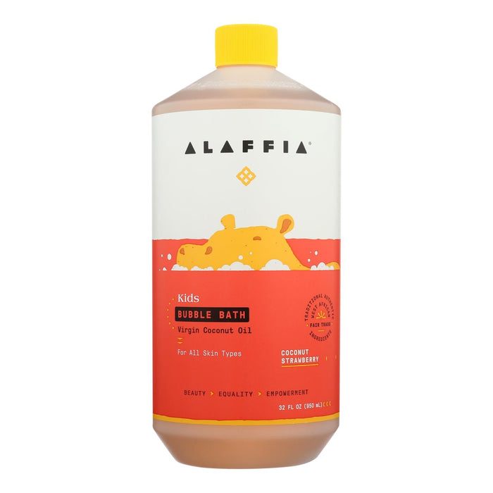 Alaffia - Everyday Bubble Bath - Coconut Strawberry - 32 Fl Oz. Biskets Pantry 