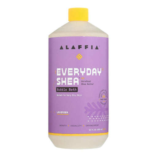 Alaffia - Everyday Bubble Bath - Lavender - 32 Fl Oz. Biskets Pantry 