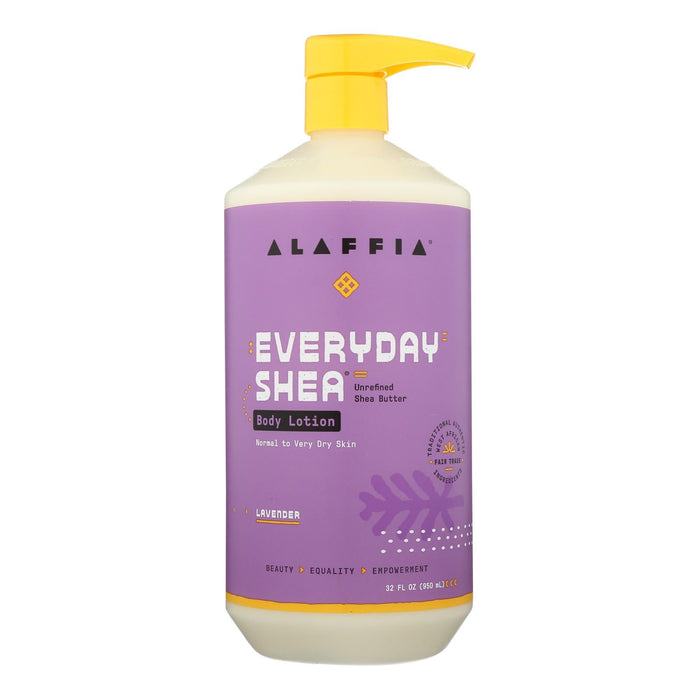 Alaffia - Everyday Lotion - Lavender - 32 Oz. Biskets Pantry 