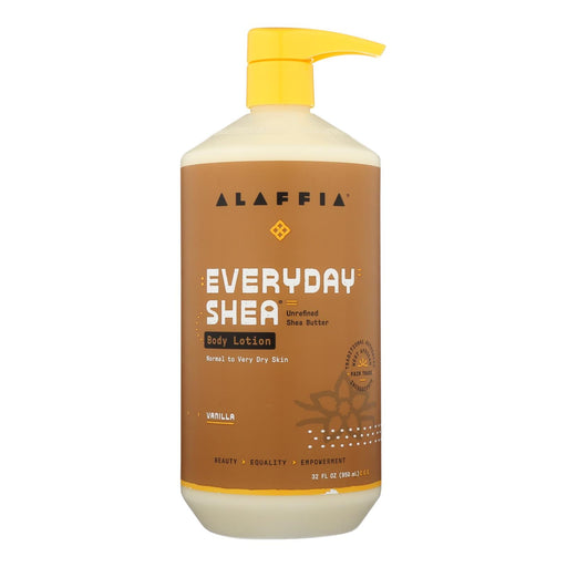 Alaffia - Everyday Lotion - Shea Vanilla - 32 Oz. Biskets Pantry 