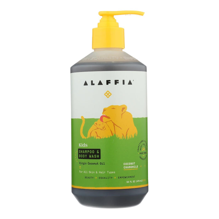 Alaffia - Everyday Shampoo And Body Wash - Coconut Chamomile - 16 Fl Oz. Biskets Pantry 