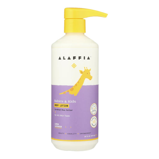 Alaffia - Kids Lotion Lemon & Lavender - 1 Each -16 Fz Biskets Pantry 