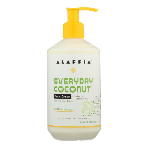 Alaffia - Night Cream - Purely Coconut - 12 Fl Oz. Biskets Pantry 