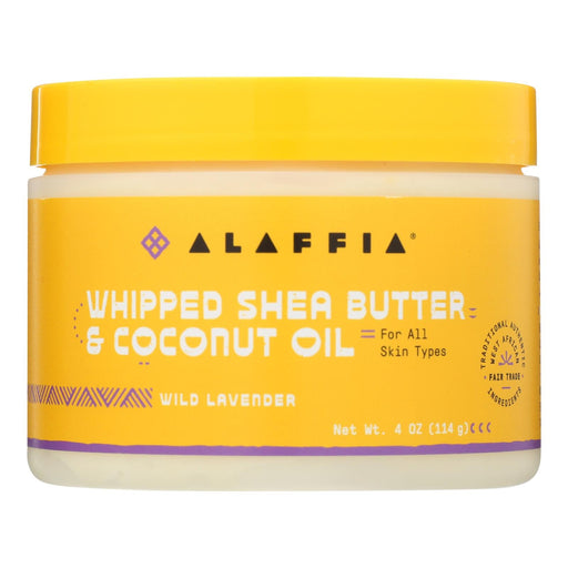 Alaffia - Whpd Shea Butter Coconut Lavender - 1 Each-4 Oz Biskets Pantry 