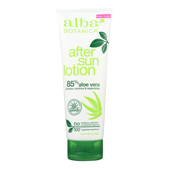 Alba Botanica - After Sun Lotion - 85% Aloe - 8 Oz Biskets Pantry 