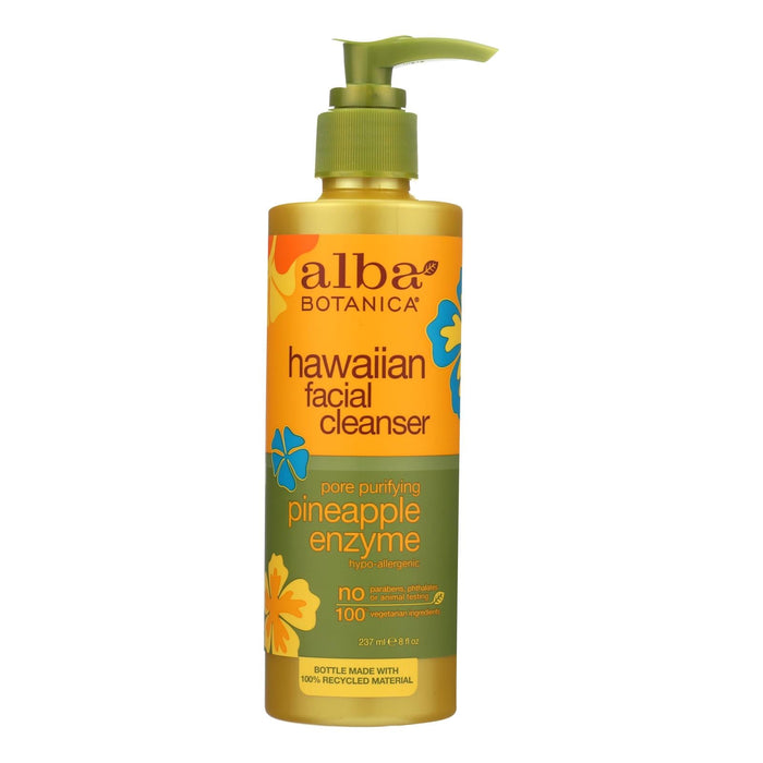 Alba Botanica - Enzyme Facial Cleanser Pineapple - 8 Fl Oz Biskets Pantry 