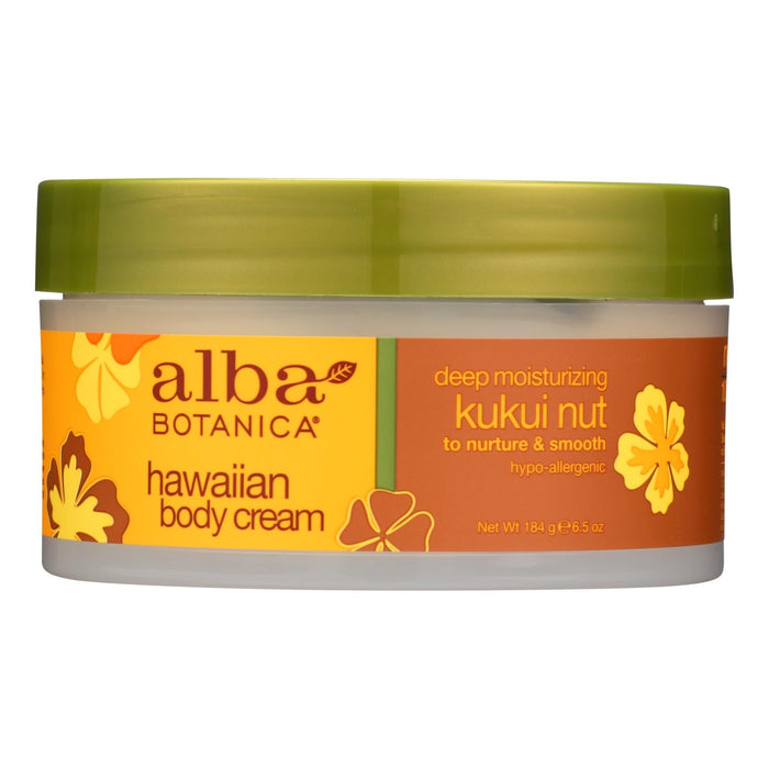 Alba Botanica - Hawaiian Body Cream Kukui Nut - 6.5 Oz Biskets Pantry 
