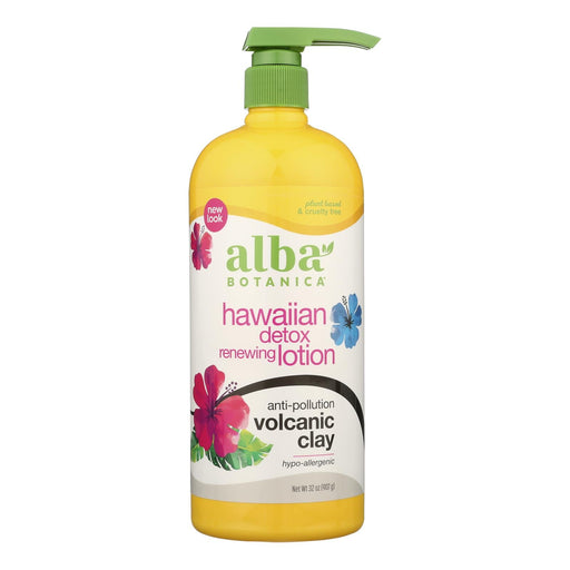 Alba Botanica - Hawaiian Detox Body Lotion - Anti-pollution Volcanic Clay - 32 Oz Biskets Pantry 