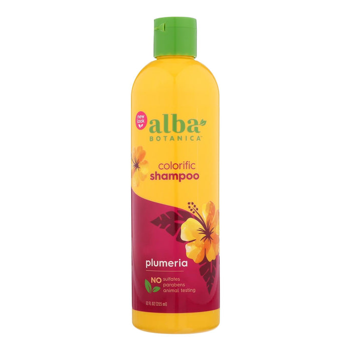 Alba Botanica - Hawaiian Natural Shampoo Colorific Plumeria - 12 Fl Oz Biskets Pantry 